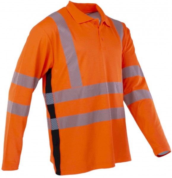 Prevent Premium PTW-POLO Warnschutz Langarm-Poloshirt