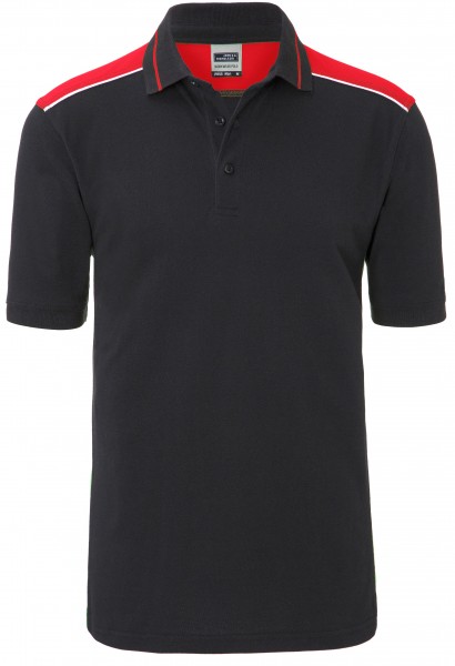 James & Nicholson JN858 Herren Workwear Polo Kontrast in 8 Farben