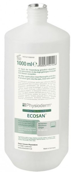 Greven Physioderm 13897012 Hautreiniger Ecosan 1 Liter Rundflasche