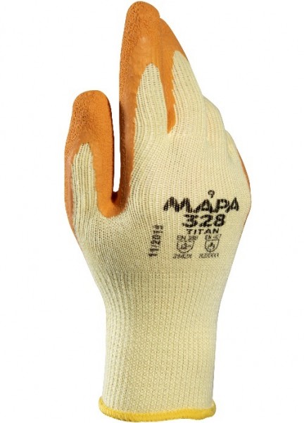 Mapa Titan 328 Latex-Baumwollhandschuhe teilbeschichtet
