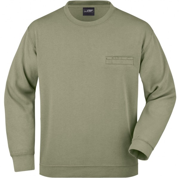 James & Nicholson JN924 Herren Sweatshirt mit Brusttasche in 10 Farben