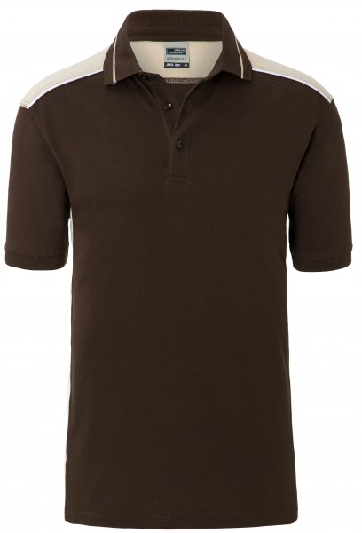 James & Nicholson JN858 Herren Workwear Polo Kontrast in 8 Farben